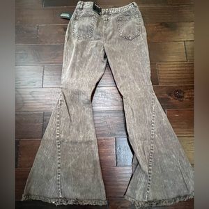 New Versona Flare Leg Brown Jeans Size 2